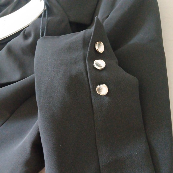 Bagatelle Collection Blazer Womens SMALL Black NEW Career Boardroom Chic Artsy - Picture 7 of 15